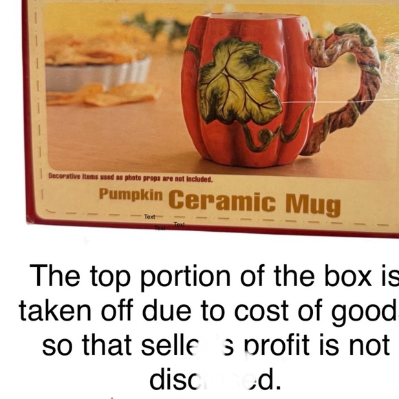 Set of 2 Harvest Pumpkin Mugs with Leaf Accent - Picture 6 of 10